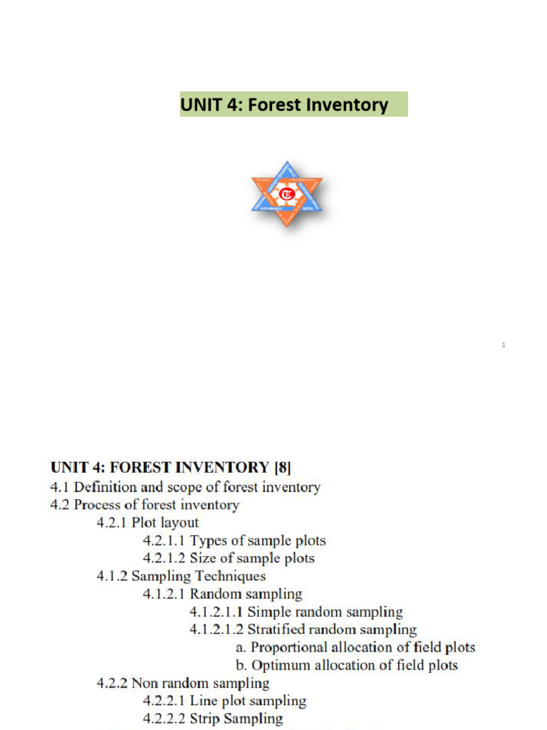 Forest Inventory Techniques Explained | PDF | Sampling (Statistics ...