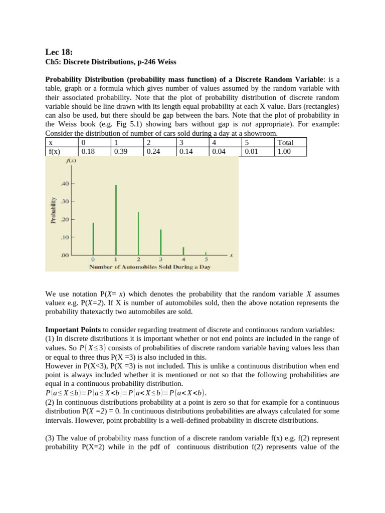 Discrete Probability Distributions Explained | PDF | Probability ...