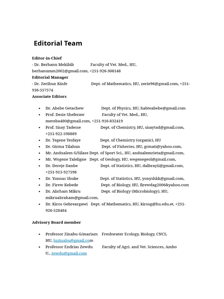 Editorial Team and Submission Guidelines | PDF | Plagiarism | Peer Review