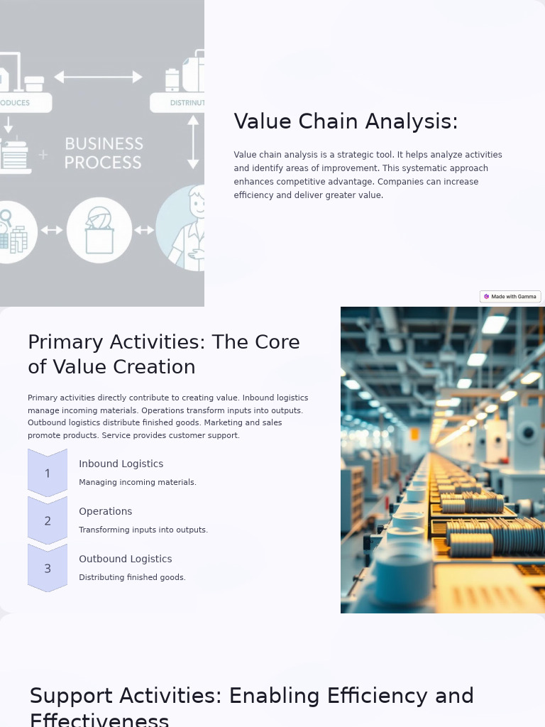 Value Chain Analysis for Competitive Advantage | PDF | Value Chain ...