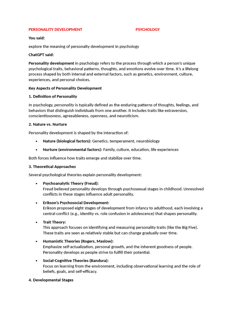 ASSESSMENT WORK | PDF | Extraversion And Introversion | Adolescence