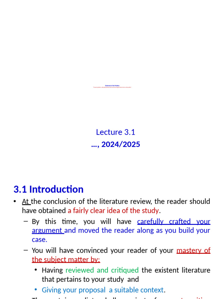 Crafting a Research Problem Statement | PDF | Hypothesis | Knowledge