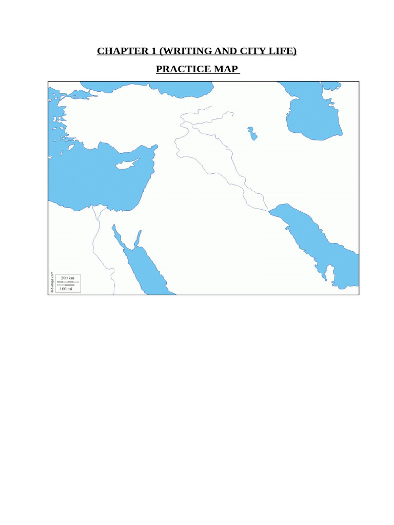 XI CH 1 History Practice Map | PDF