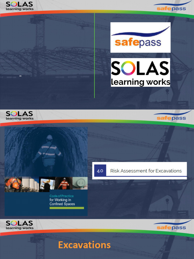 Excavation Safety and Training Guidelines | PDF | Safety