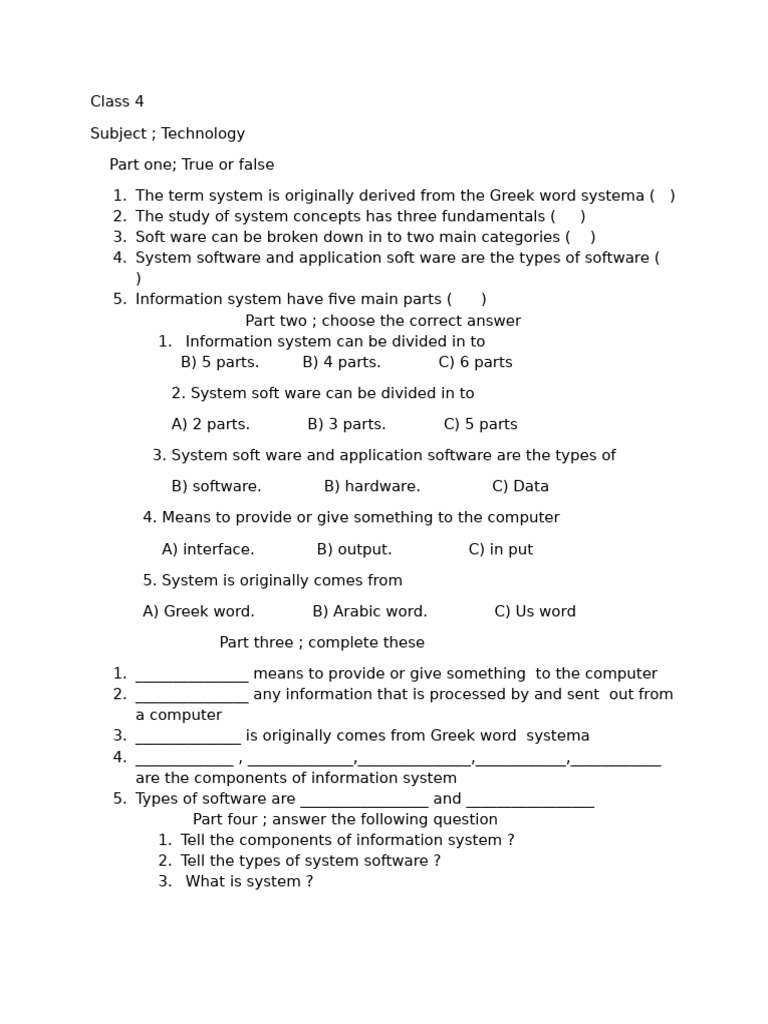 Technology Exam Form 3 MT | PDF