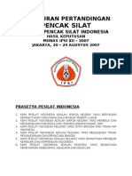 PERATURAN PENCAK SILAT