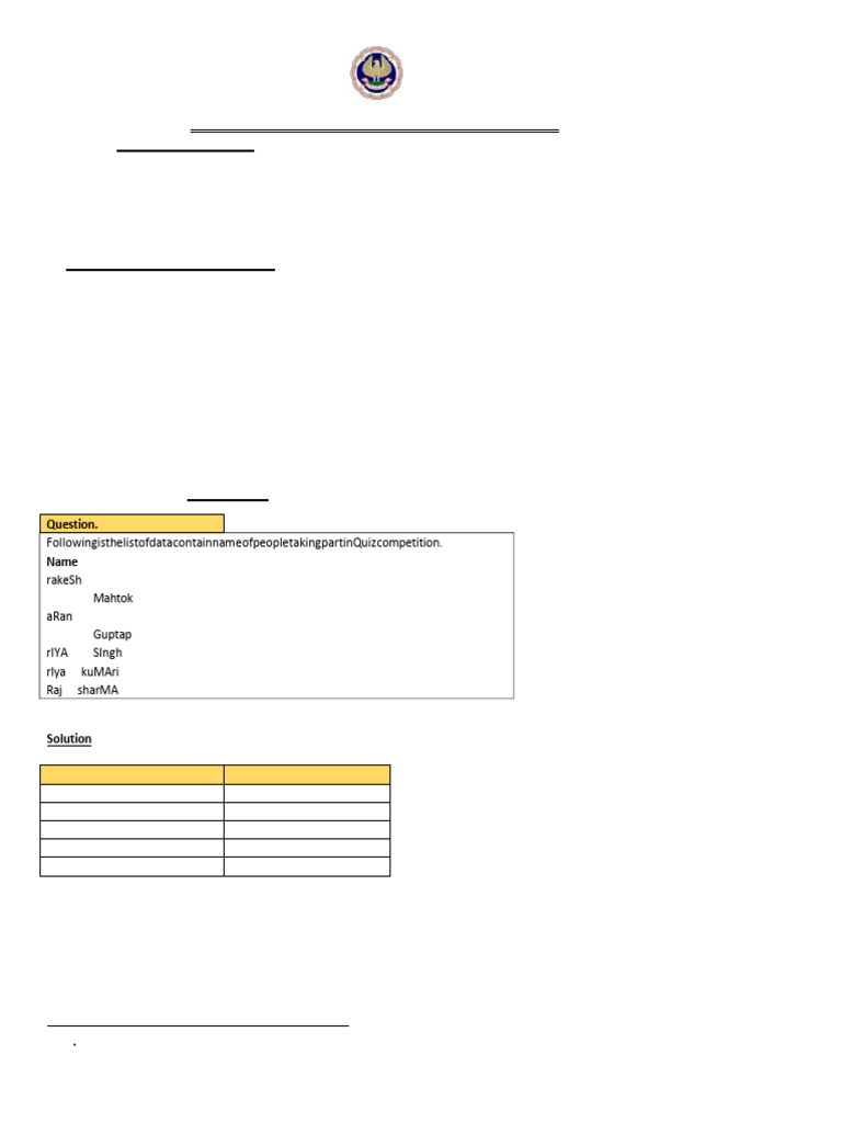 Excel Text and Date Functions Guide | PDF | Letter Case | Computer ...