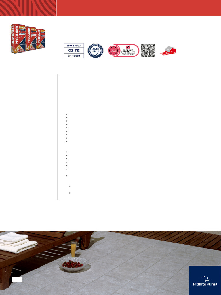 Pegoland Dos Plus c2 Te Ae en 2024 09 | PDF | Adhesive | Tile