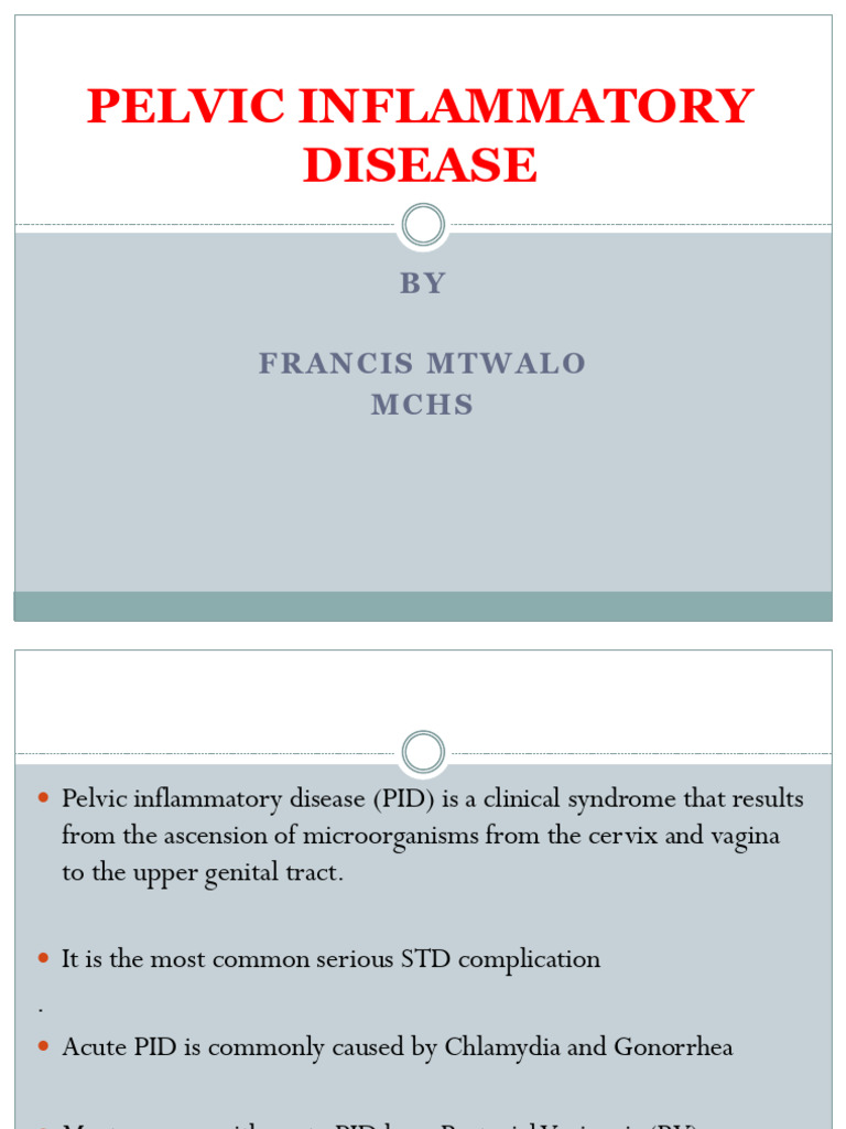 Pelvic Inflammatory Disease 15112023 - FM | PDF | Medicine | Medical ...