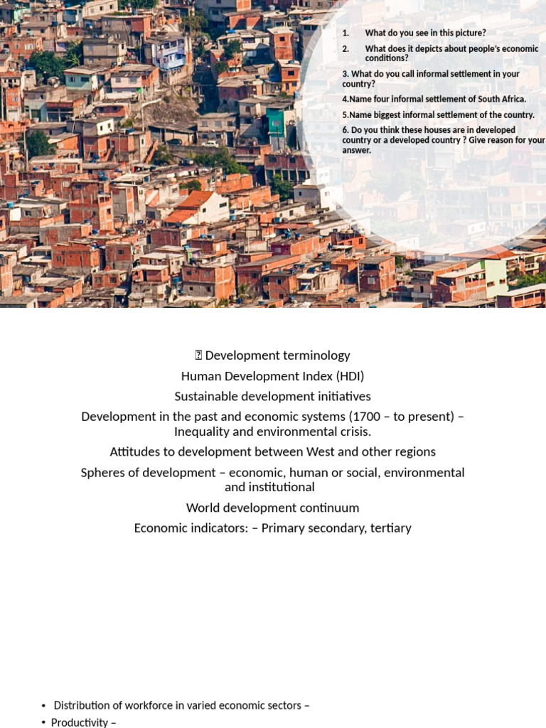 Understanding Development Indicators and Models | PDF | Millennium ...