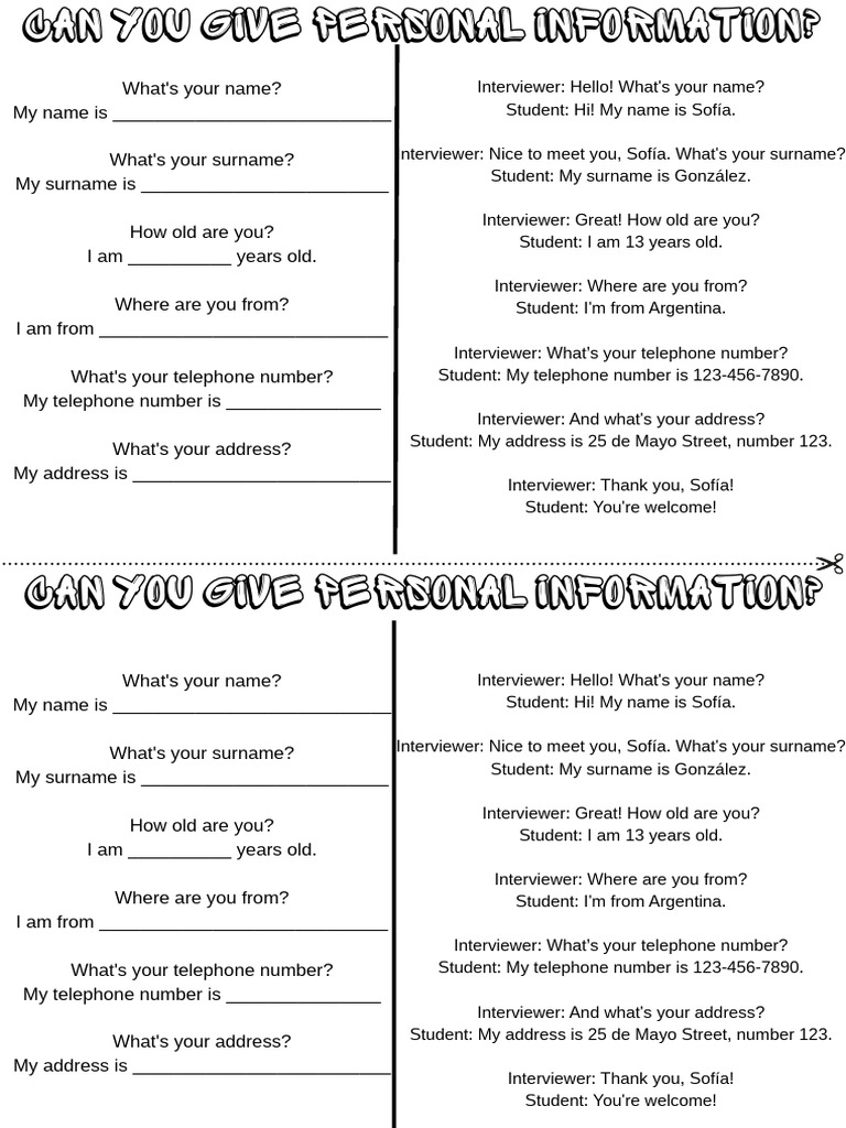 Can You Give Personal Information - 20250515 - 133001 - 0000 | PDF ...