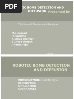 Robotic Bomb Detection