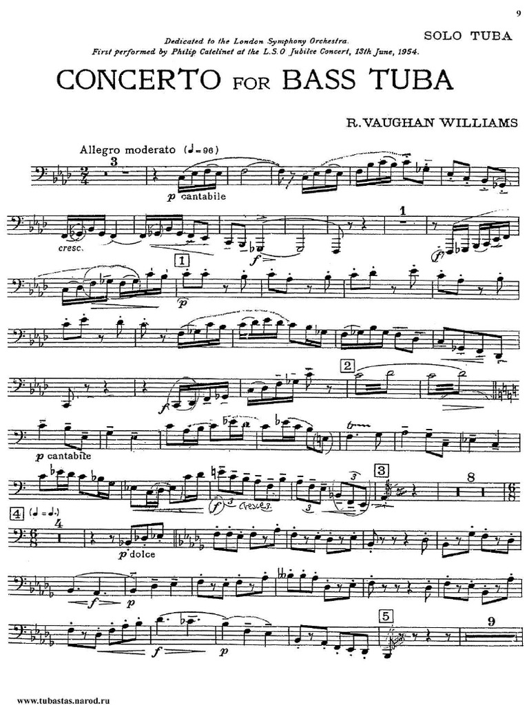 Williams Concerto Tuba Solo Part Pdf