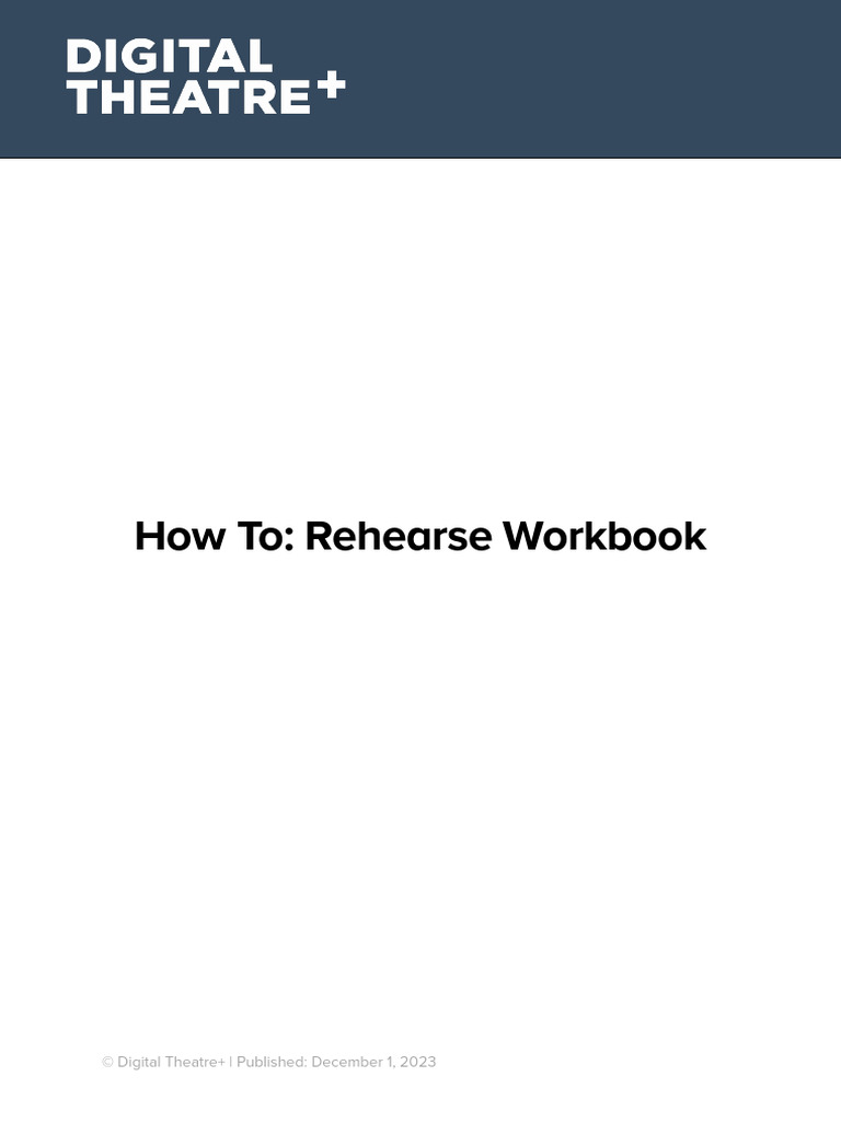 How To Rehearse Workbook | PDF | Human Communication | Cognition