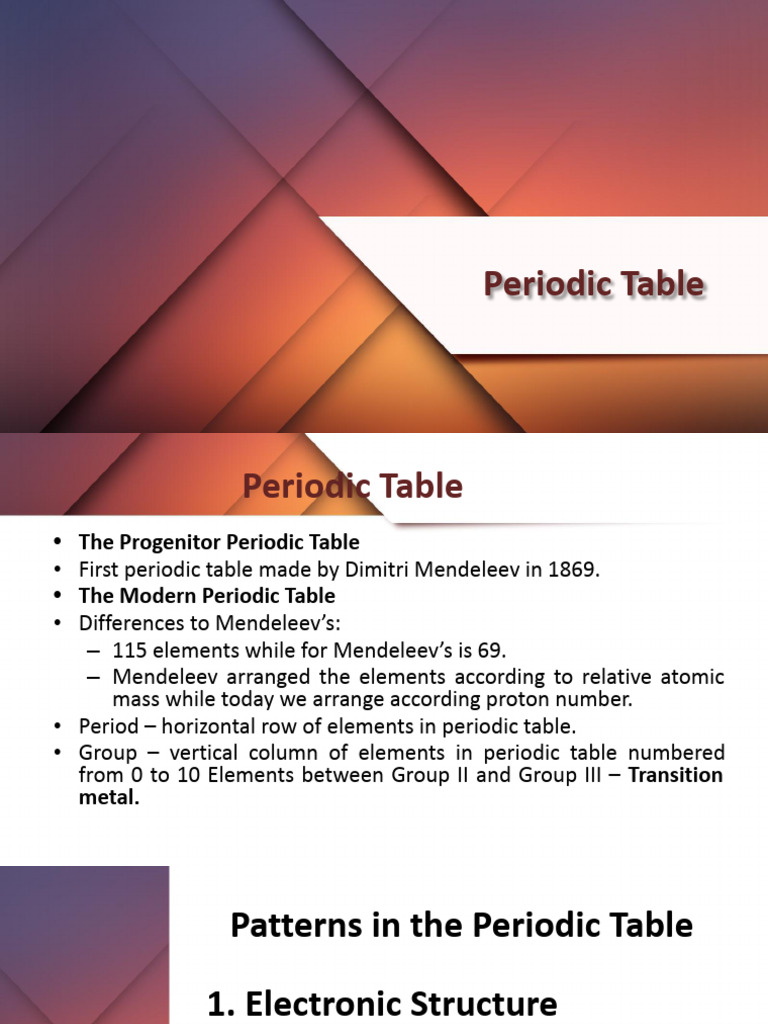 Understanding the Periodic Table Basics | PDF | Ion | Periodic Table
