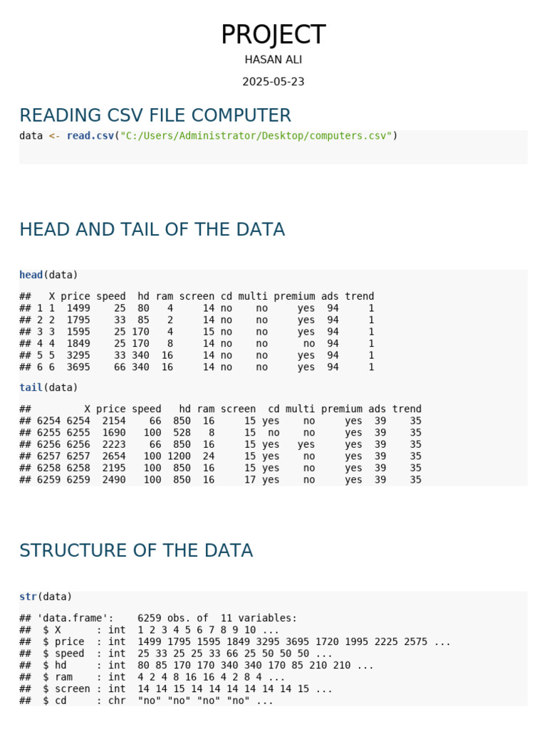 Computer Data Analysis Overview | PDF | Data | Data Management