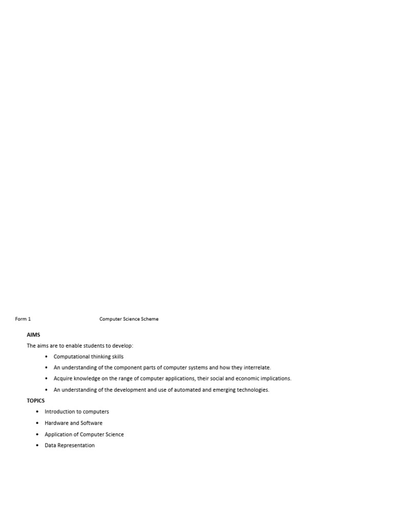 F1 Scheme Term 1 (Final) | PDF | Multimedia | Science
