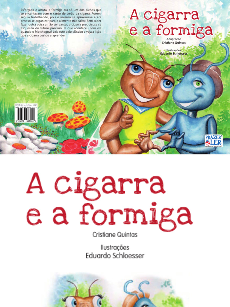 A Cigarra e A Formiga | PDF | Formiga, image size:768x1024