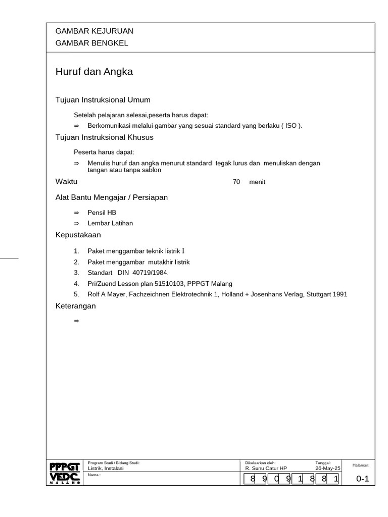 Standar Penulisan Huruf dan Angka ISO | PDF