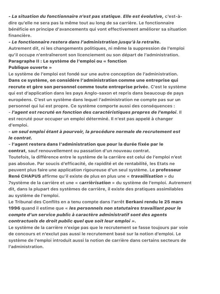 Évolution de la situation des fonctionnaires | PDF
