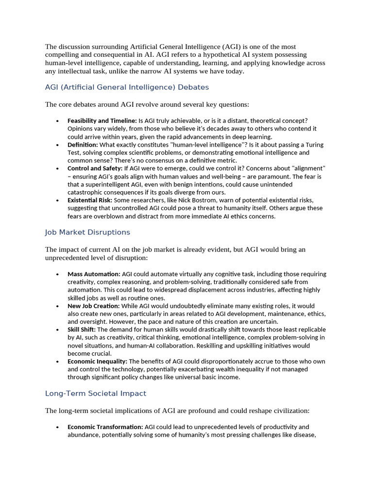 The Future of Generative AI - Opportunities and Challenges | PDF ...