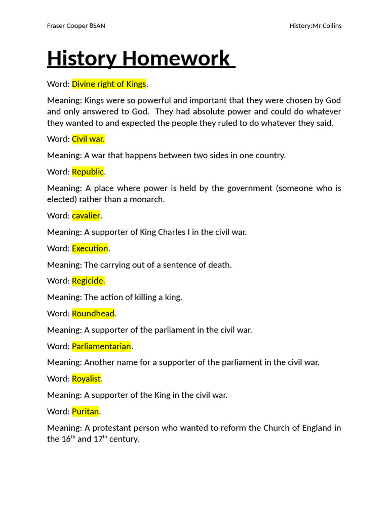 History Homewor1 | PDF