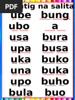 Babasahin Pantig I | PDF