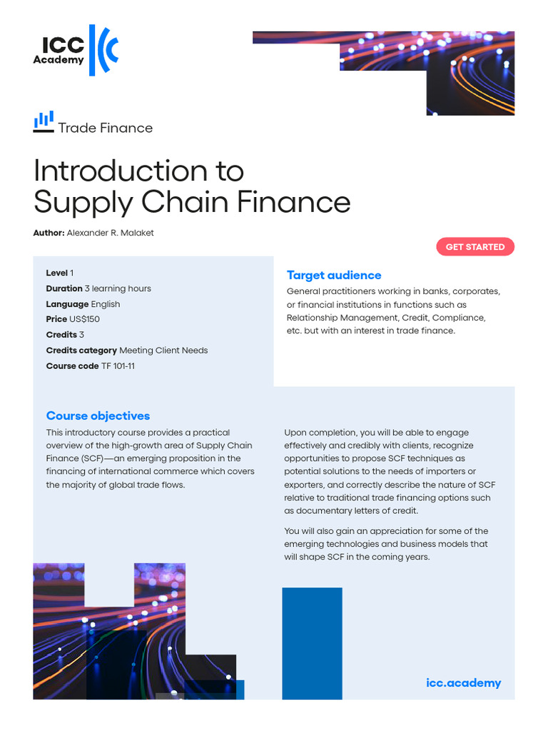 Introduction to Supply Chain Finance | PDF | Educational Technology ...