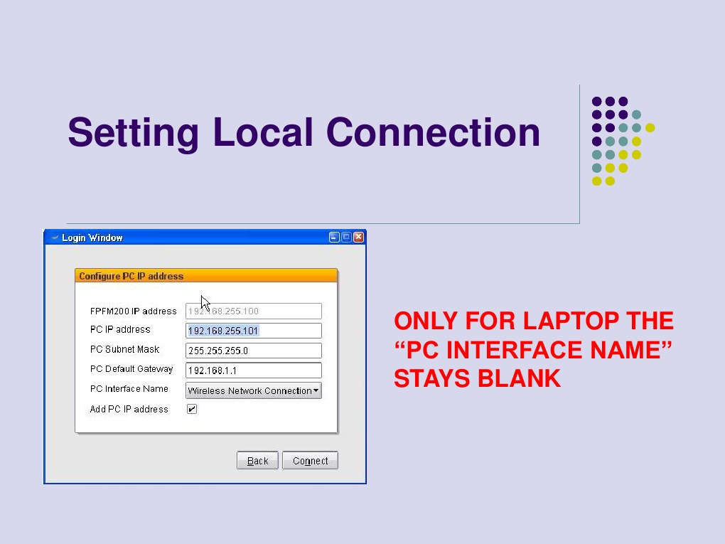 Local Connection Setup Guide for Laptops | PDF