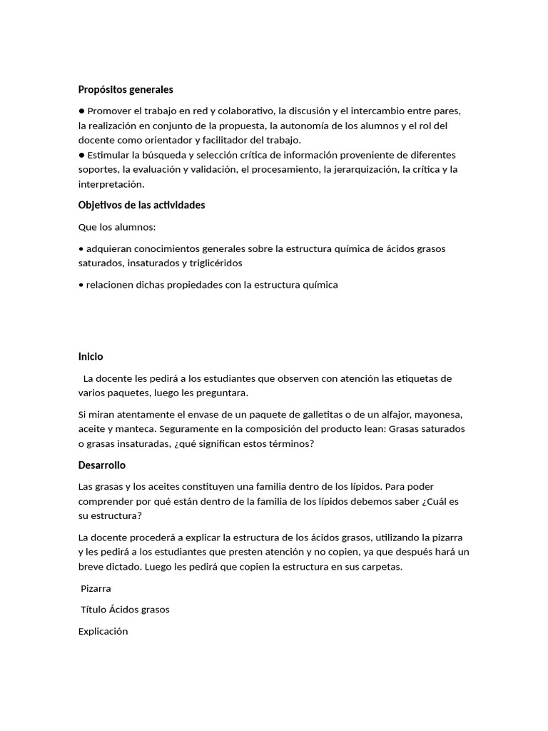 Calase Acidos Grasos | PDF | gordo | Ácido graso