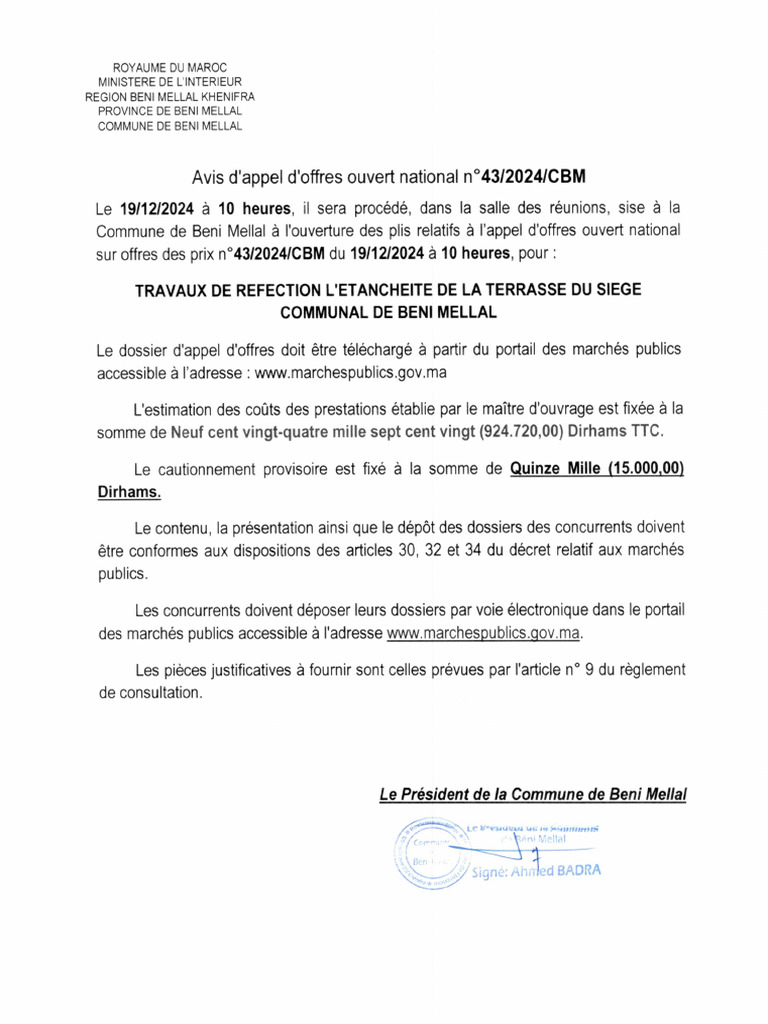 Avis FR Et Arabe | PDF