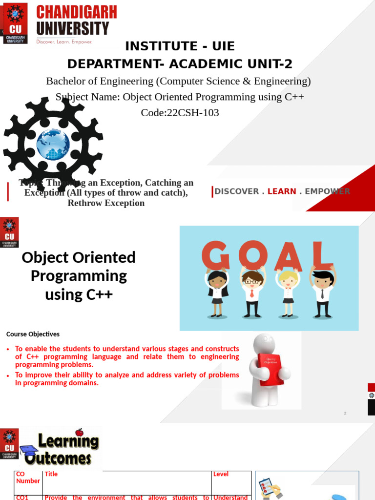 C++ Exception Handling Techniques | PDF | C++ | Object Oriented Programming