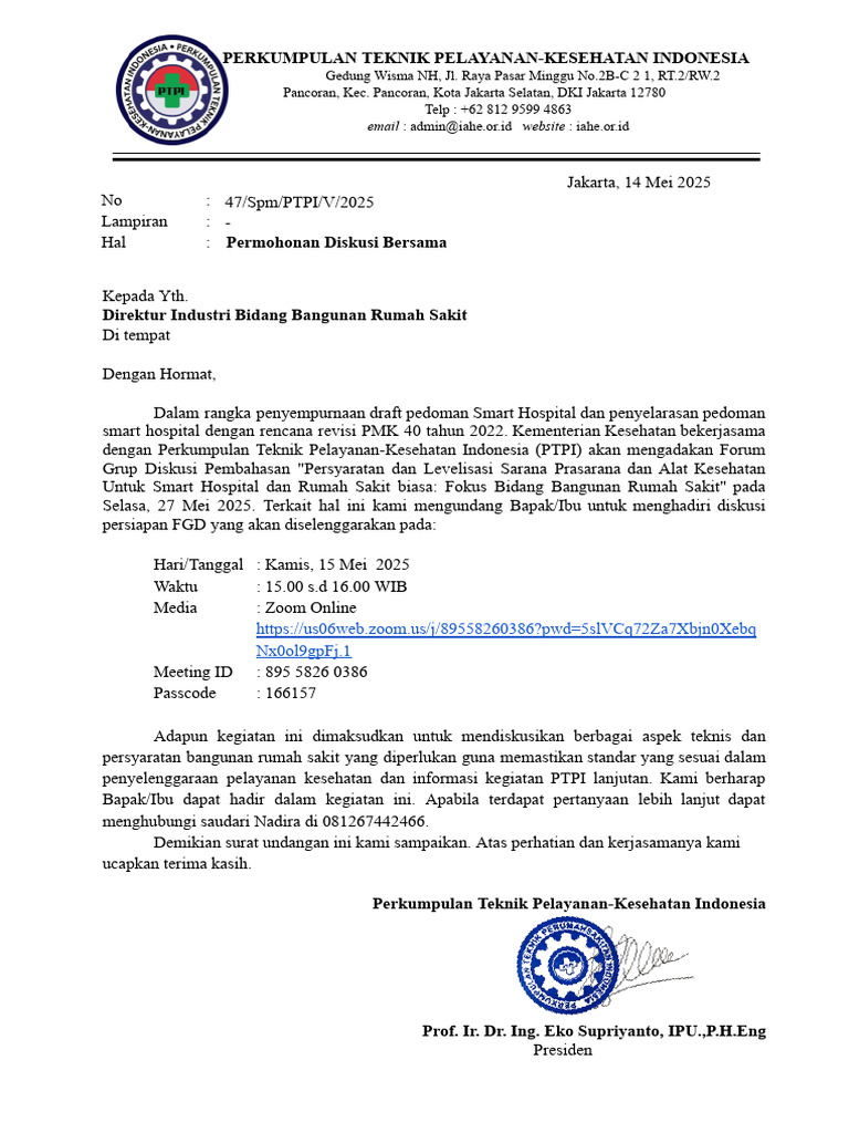 Diskusi Smart Hospital PTPI 2025 | PDF