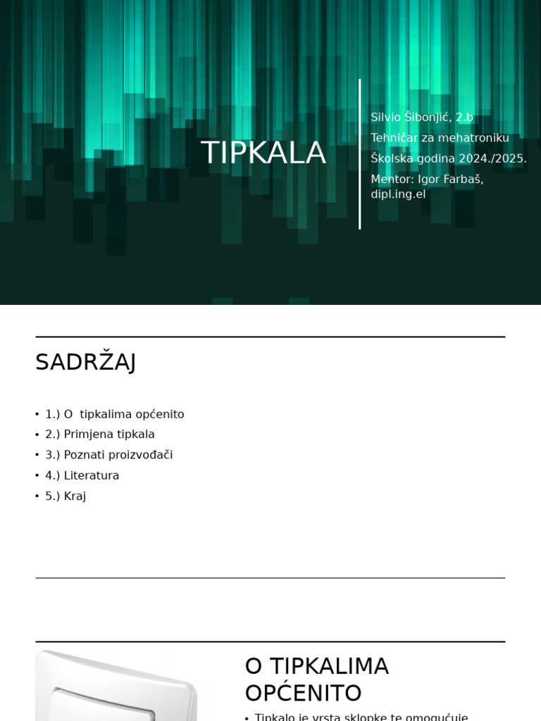Tipkala - Silvio Šibonjić 2.b | PDF