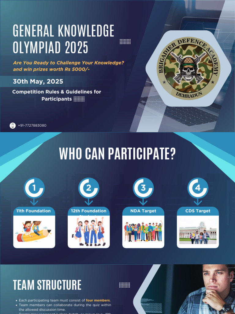 General Knowledge Olympiad 2025 Details | PDF