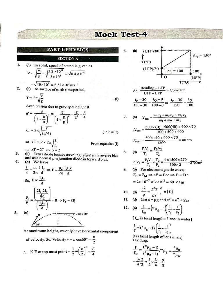 Mock 04 Answer Key | PDF