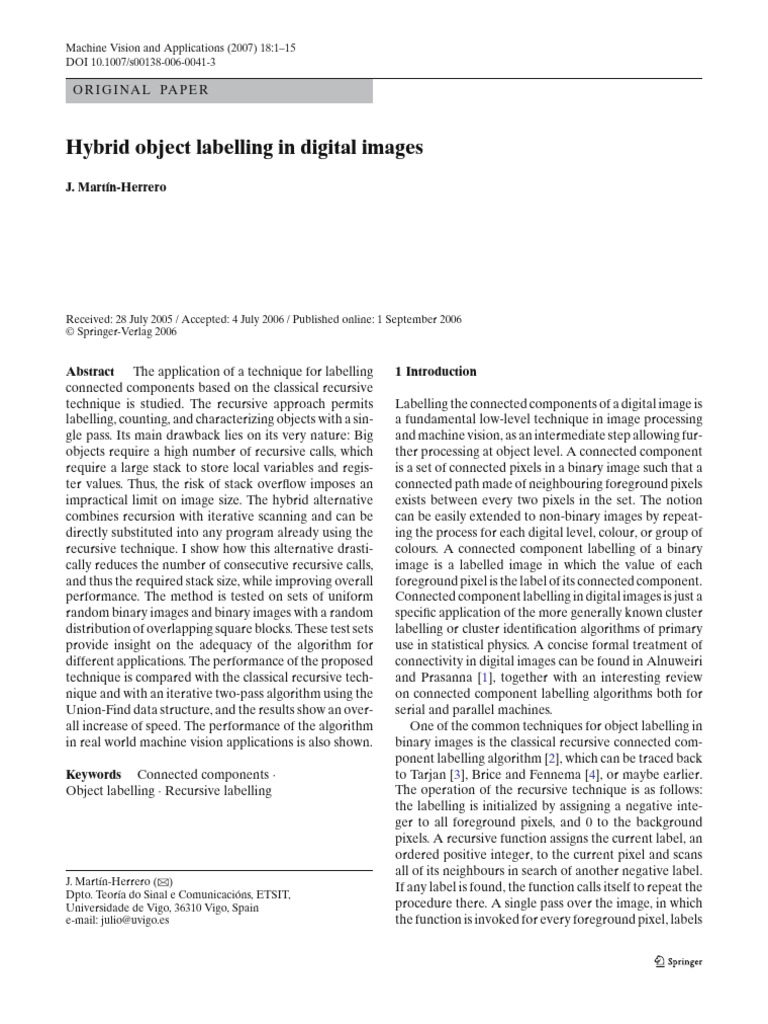 Hybrid Object Labelling in Images | PDF | Function (Mathematics ...