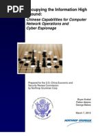 Chinese Capabilities for Computer Network Operations and Cyber Espionage