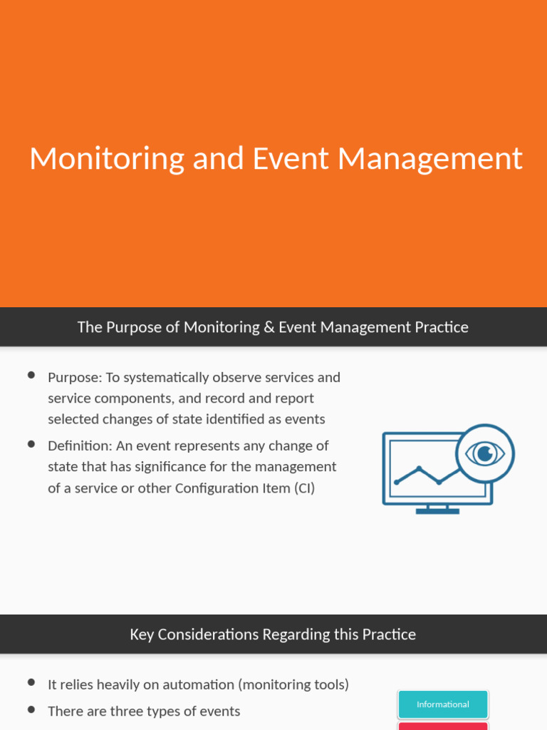 Monitoring and Event Management Overview | PDF
