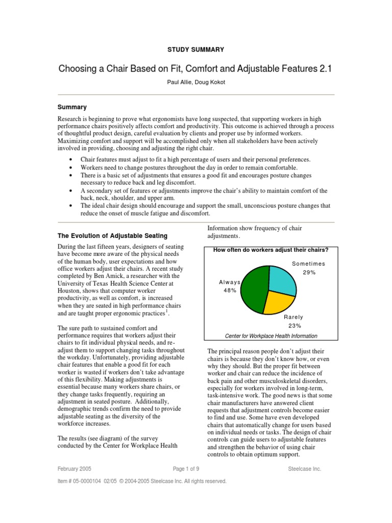 Choosing A Chair Chair Human Factors And Ergonomics