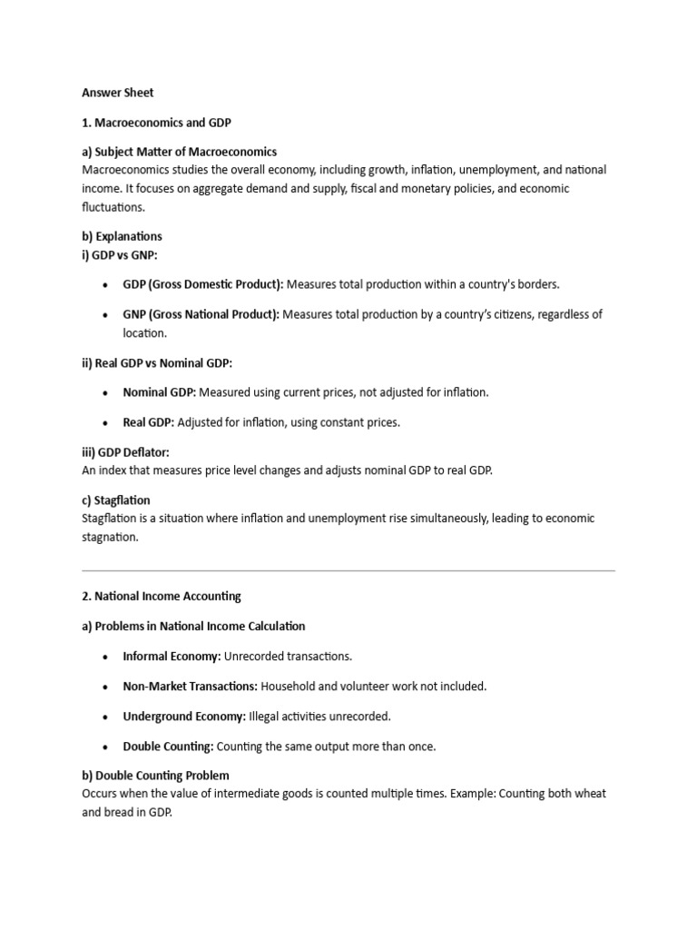 Macroeconomics and Economic Growth Insights | PDF | Gross Domestic ...