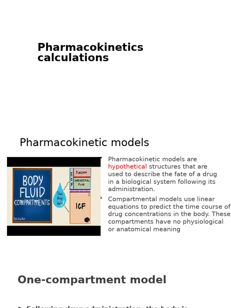PK Calculations | PDF | Pharmacokinetics | Drugs