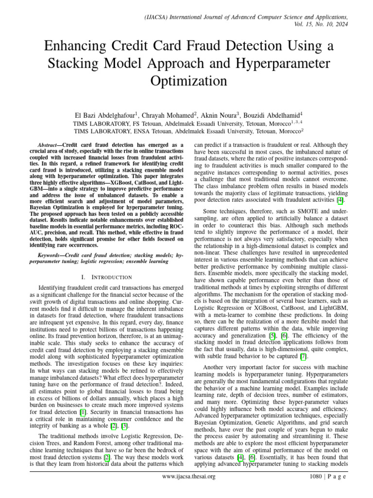 Enhancing Credit Card Fraud Detection | PDF | Machine Learning ...