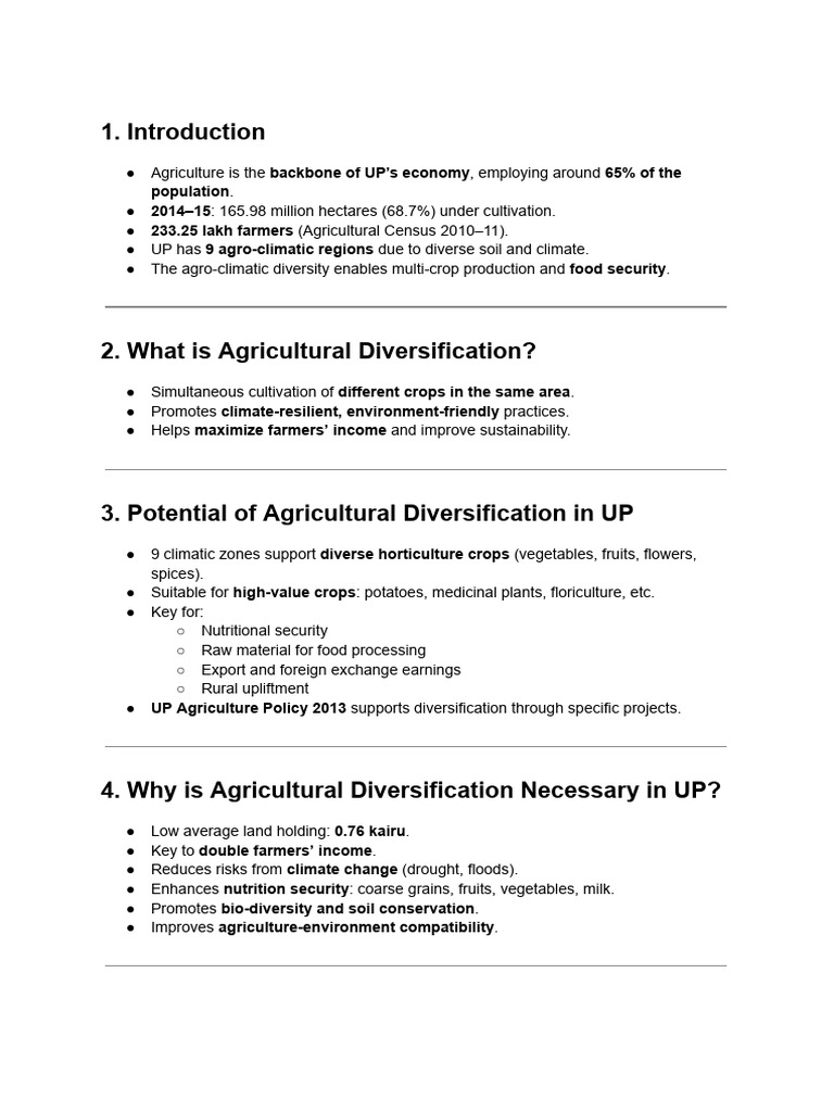 Kisan Rin Mochan and Agri Diversification | PDF | Agriculture | Subsidy