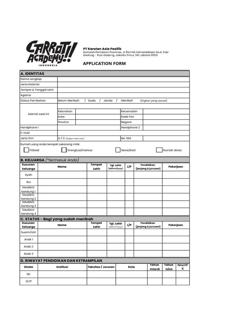 CA Application Form 2025 PDF | PDF