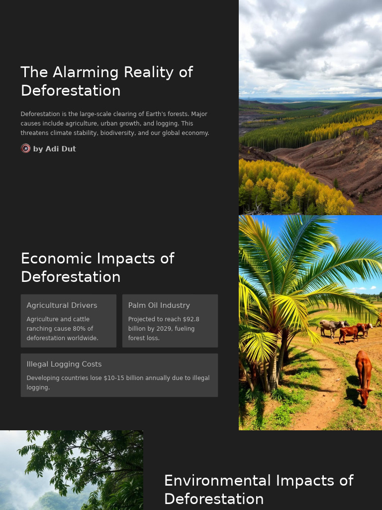 TheAlarmingRealityofDeforestation PDF Deforestation Forests