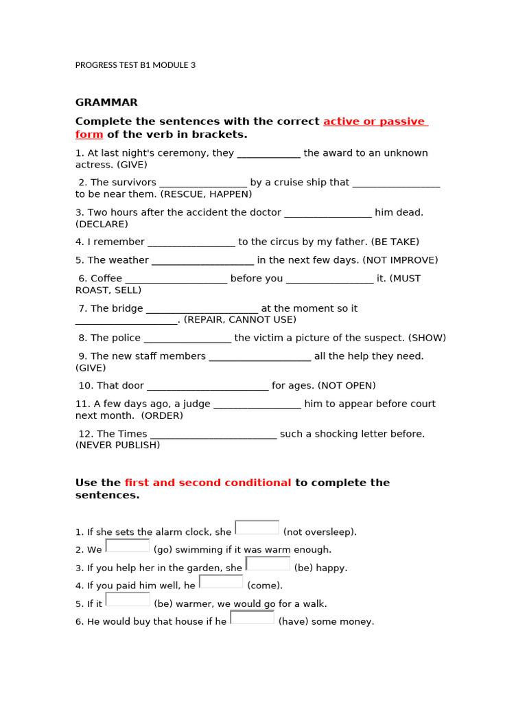 B1 Progress Test: Grammar & Listening | PDF | Siri