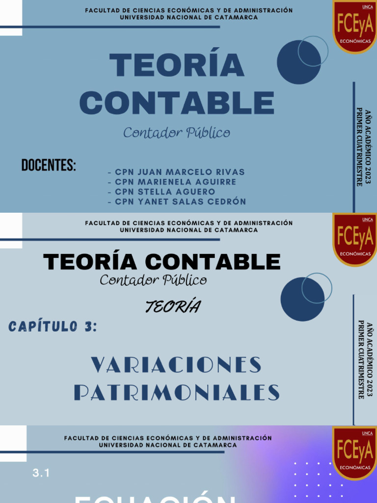 Capitulo 3. 1 - 2023 | PDF | Contabilidad | Economias