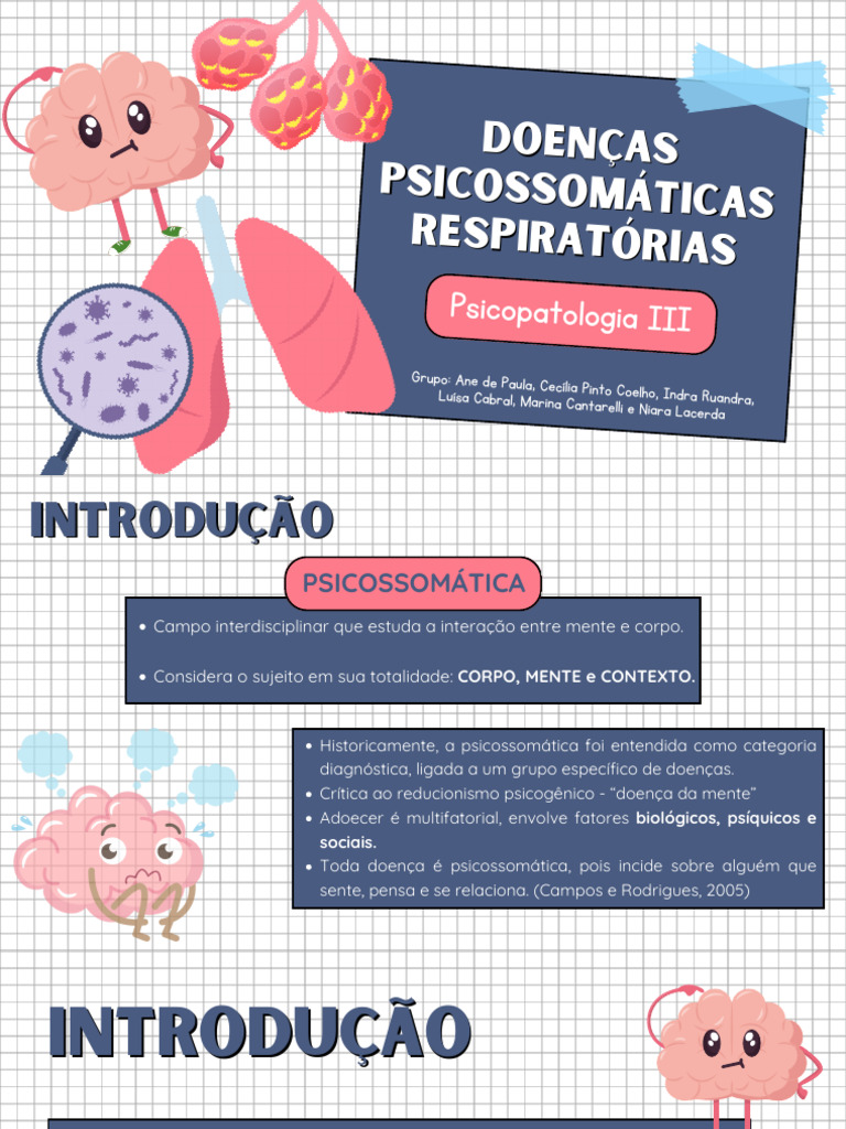 Doenças Psicossomáticas Respiratórias | PDF | Respiração | Medicina ...