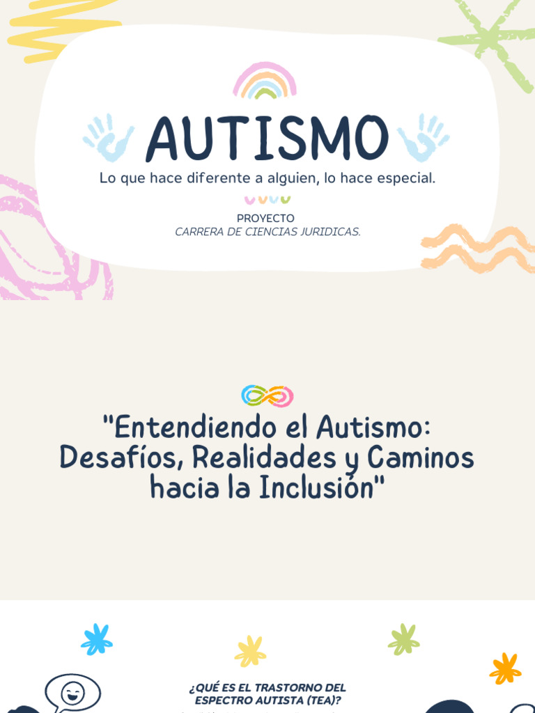 Entendiendo el Autismo y su Inclusión | PDF | Autismo | Ciencias del ...